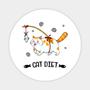 Fat Cats Diet Cat Lover Fun Magnet